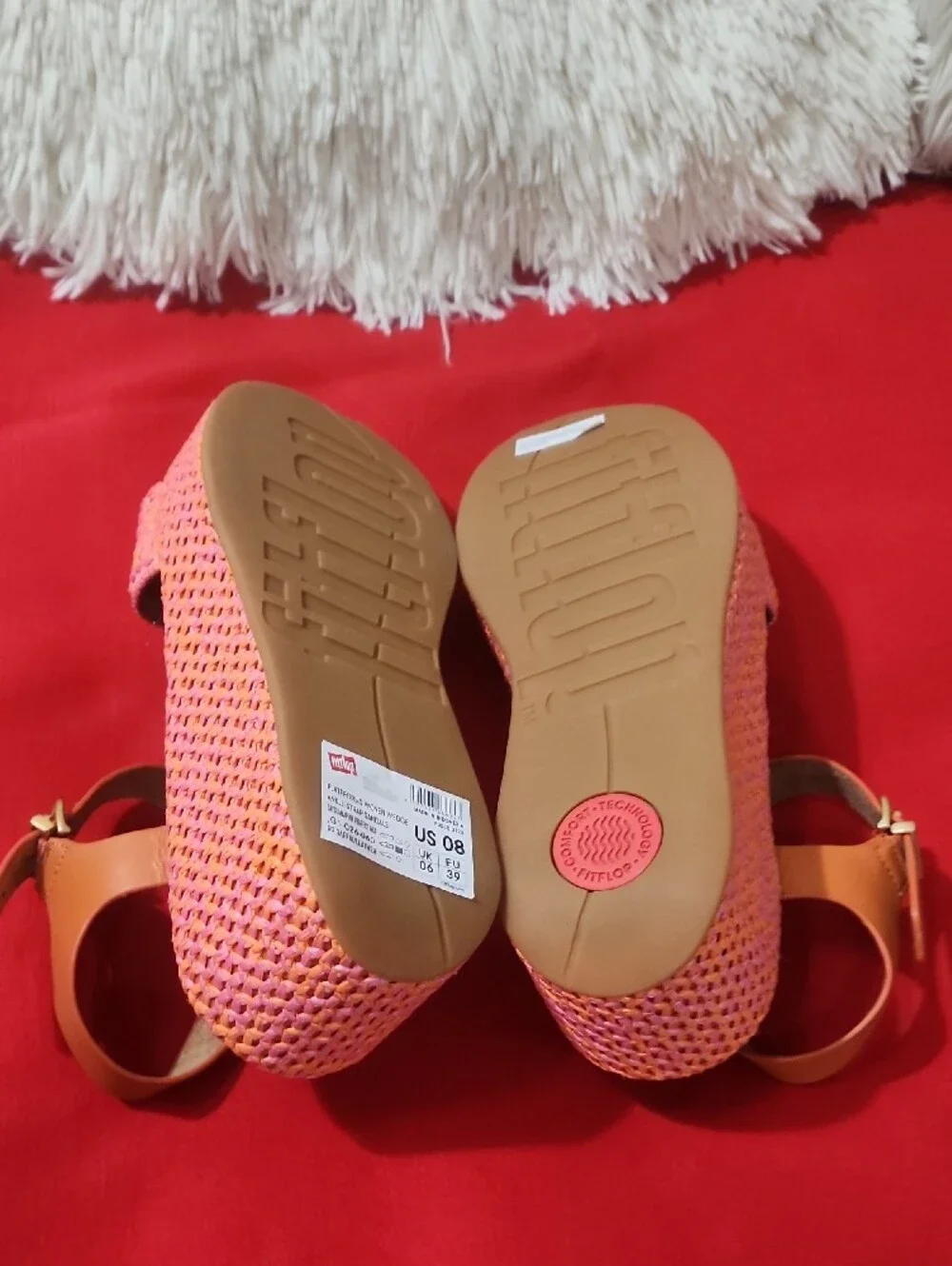 FitFlop Platfforms Woven Wedge Ankle-Strap Sandals